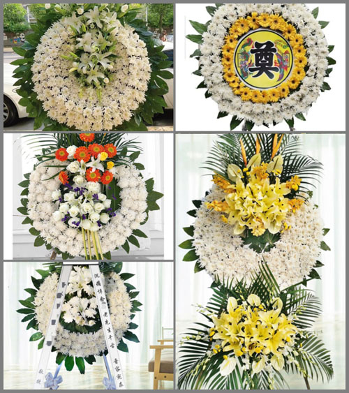 山东青岛平度市田庄镇韩家铺村花圈速递